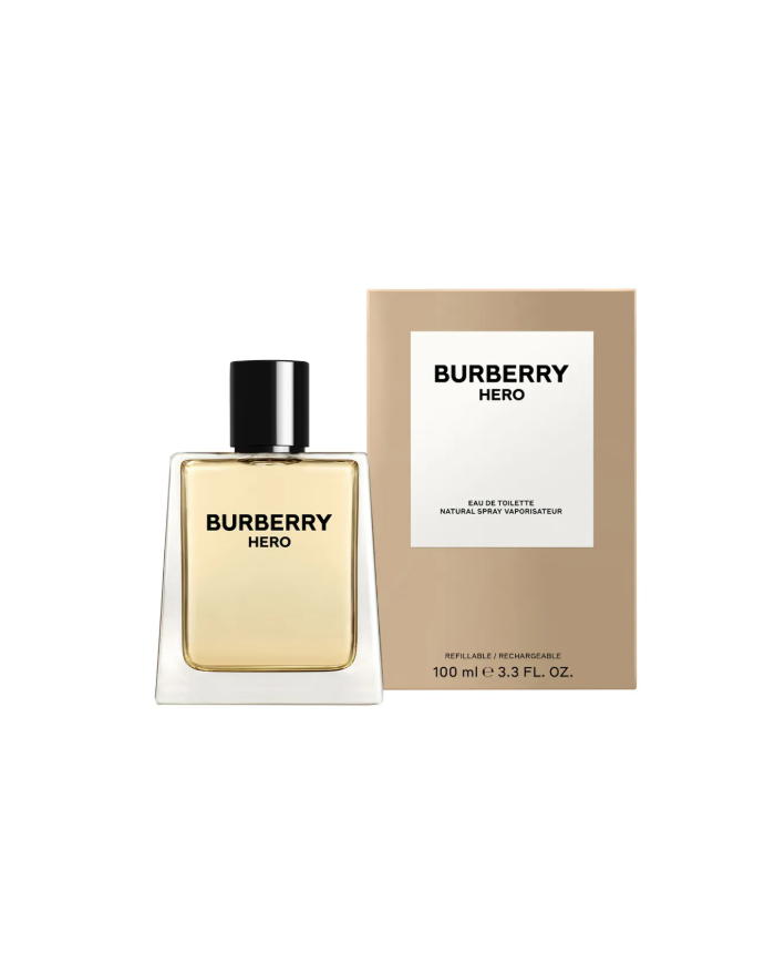 BURBERRY HERO EAU DE TOILETTE 100ML PROFUMO UOMO RICARICABILE LEGNOSO FRESCO