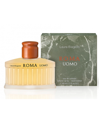 LAURA BIAGIOTTI ROMA UOMO EAU DE TOILETTE 40ML PROFUMO UOMO SPRAY ORIGINALE