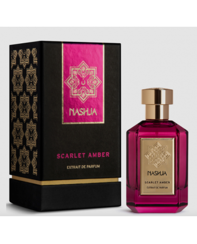 NASHJA SCARLET AMBER EXTRAIT DE PARFUM 100ML PROFUMO UNISEX SPRAY ORIGINALE