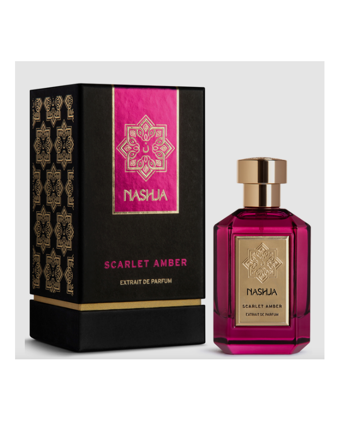 NASHJA SCARLET AMBER EXTRAIT DE PARFUM 100ML PROFUMO UNISEX SPRAY ORIGINALE