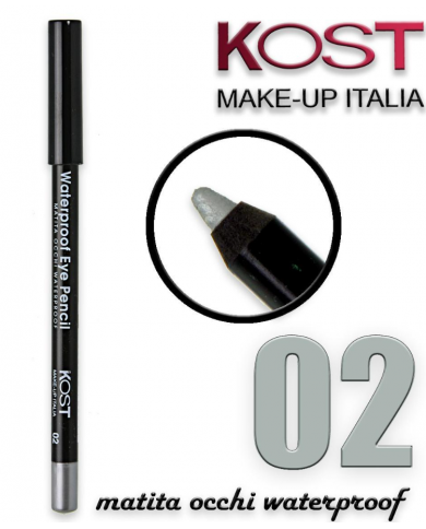 Kost Matita Occhi Waterproof N.02 Silver Tratto Preciso No Sbavature