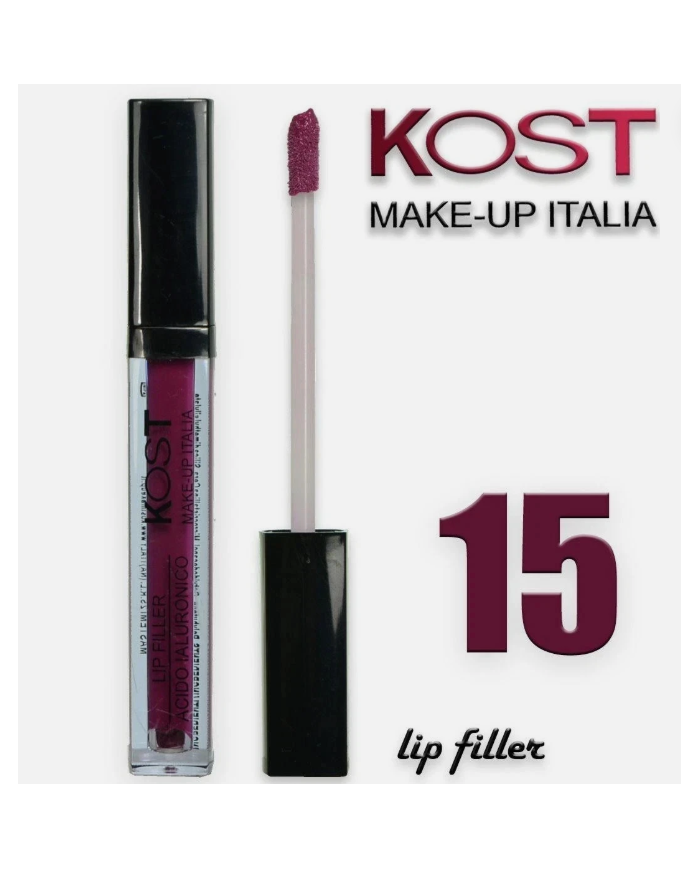 Kost Lip Filler Rossetto con Acido Ialuronico N. 15 Azione Rimpolpante e Levigante
