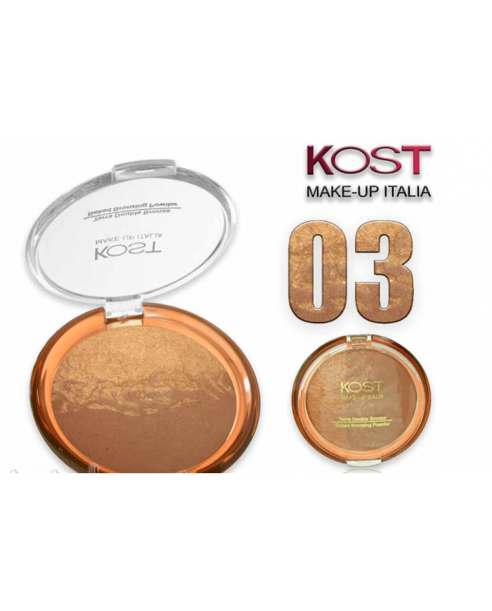 Kost Make Up Terra Double Bronze N.03 Duo Bronze Polvere Compatta Viso