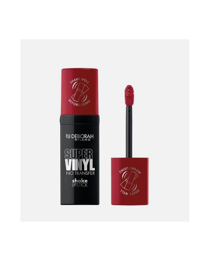 Deborah Milano Super Vinyl Shake Lipstick 05 Ruby Red Rossetto Liquido Effetto Vinile 4ml