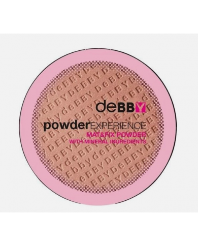 DeBBy Powder Experience Mat&Fix 2in1 03 Sunny Cipria Compatta Opacizzante con Minerali