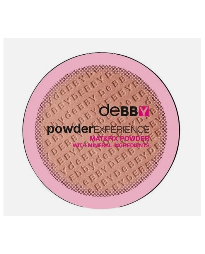 DeBBy Powder Experience Mat&Fix 2in1 03 Sunny Cipria Compatta Opacizzante con Minerali