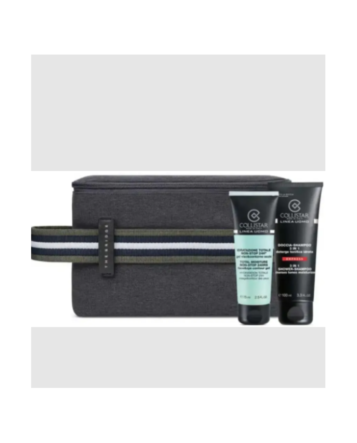 Collistar Kit Uomo Idratante 75ml Gel Doccia 100ml Beauty Case The Bridge Nuova