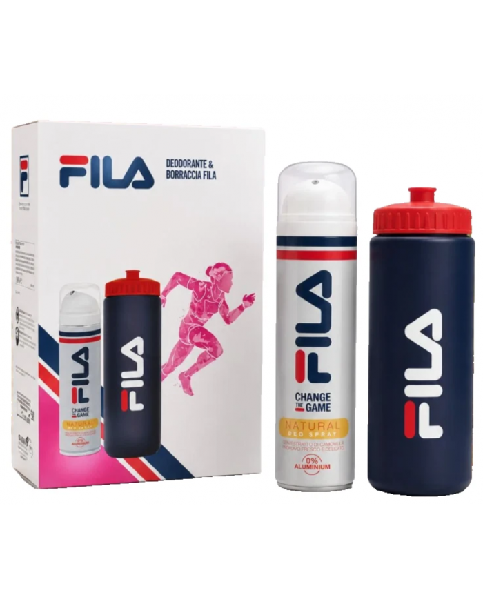 Fila Kit Sport Deodorante Spray 150 ml e Borraccia Sportiva Regalo