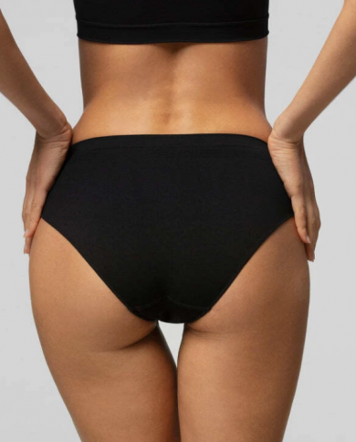 Pompea 2 Slip Microfibra Nero Odor Control Traspirante Seamless Taglia L