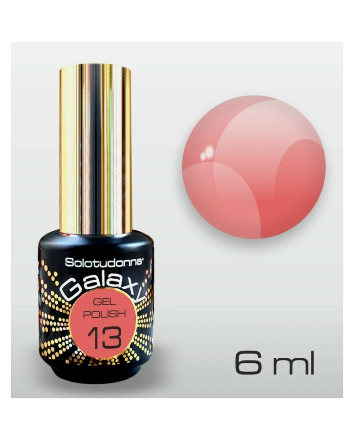 SOLOTUDONNA GALAXY GEL POLISH SEMIPERMANENTE LIGHT CORAL 13