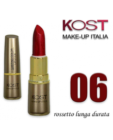 Kost Rossetto Lasting Color N. 06 Rossetto Labbra Idratante Lunga Tenuta