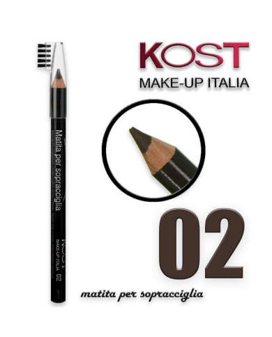Kost Matita Sopracciglia N. 02 Definizione Naturale Pettinino Integrato