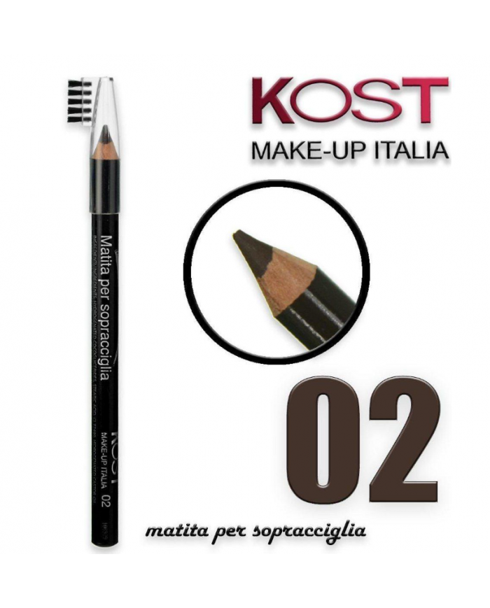 Kost Matita Sopracciglia N. 02 Definizione Naturale Pettinino Integrato