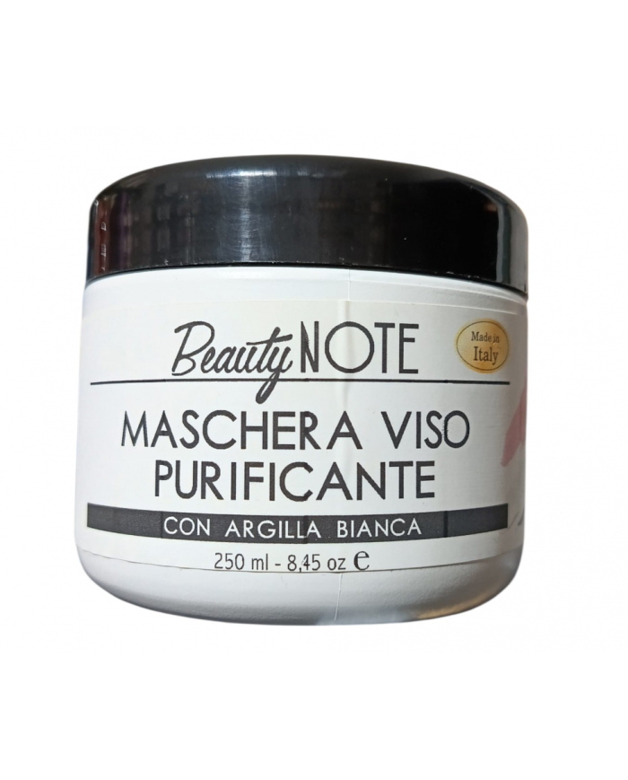 Beauty Note Maschera Viso 250ml Argilla Bianca Purificante e Illuminante