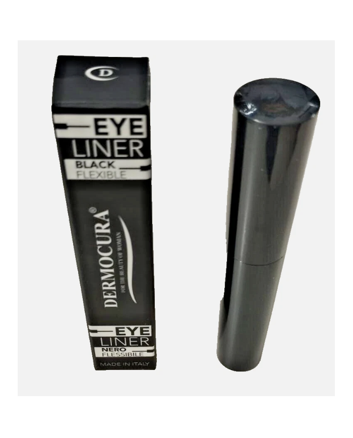 DERMOCURA Eyeliner Nero Liquido Pennello Flessibile Definizione Occhi