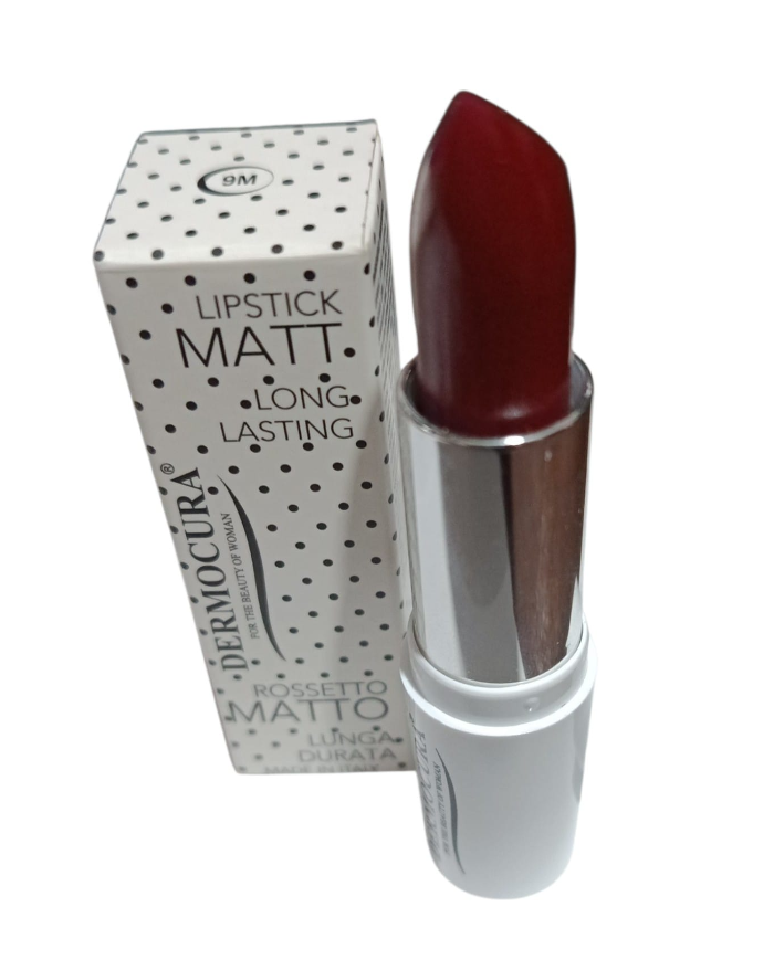 Dermocura LIPSTICK Rossetto matto rosso lunga Durata 9M labbra vellutate