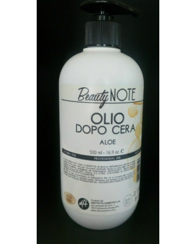 Beauty Note Olio Dopocera Professionale all'Aloe Vera 500ml - Rimuove Residui di Cera