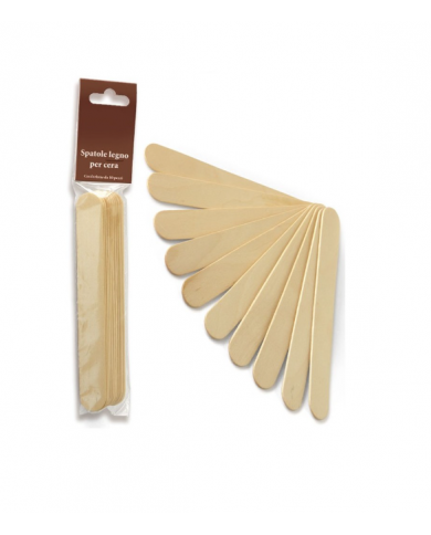 Holiday Spatole Abbassalingua in Legno per Cera Depilatoria - Pack 10 Pz