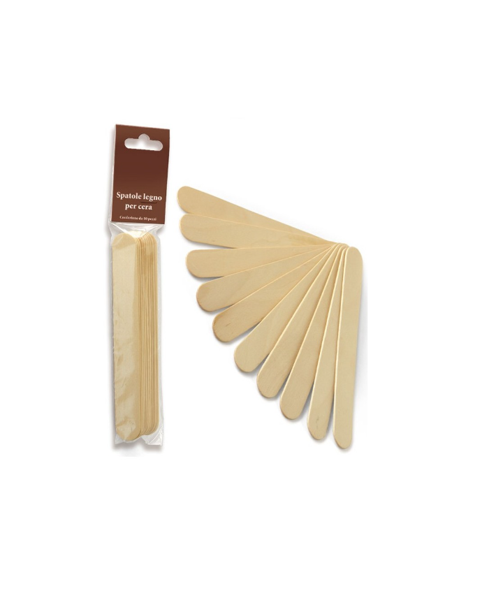 Holiday Spatole Abbassalingua in Legno per Cera Depilatoria - Pack 10 Pz