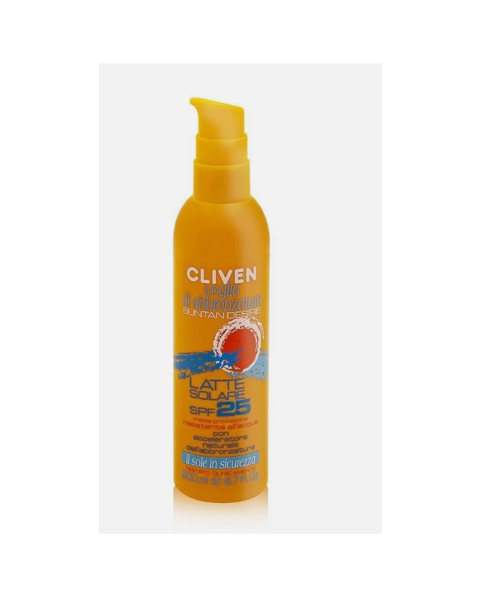 CLIVEN Latte Solare Protettivo SPF 25 Corpo Anti-Disidratazione UVA/UVB