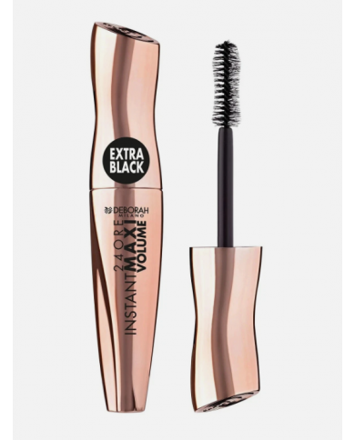 Deborah 24H Instant Wax Volume Extra Black Mascara Ciglia