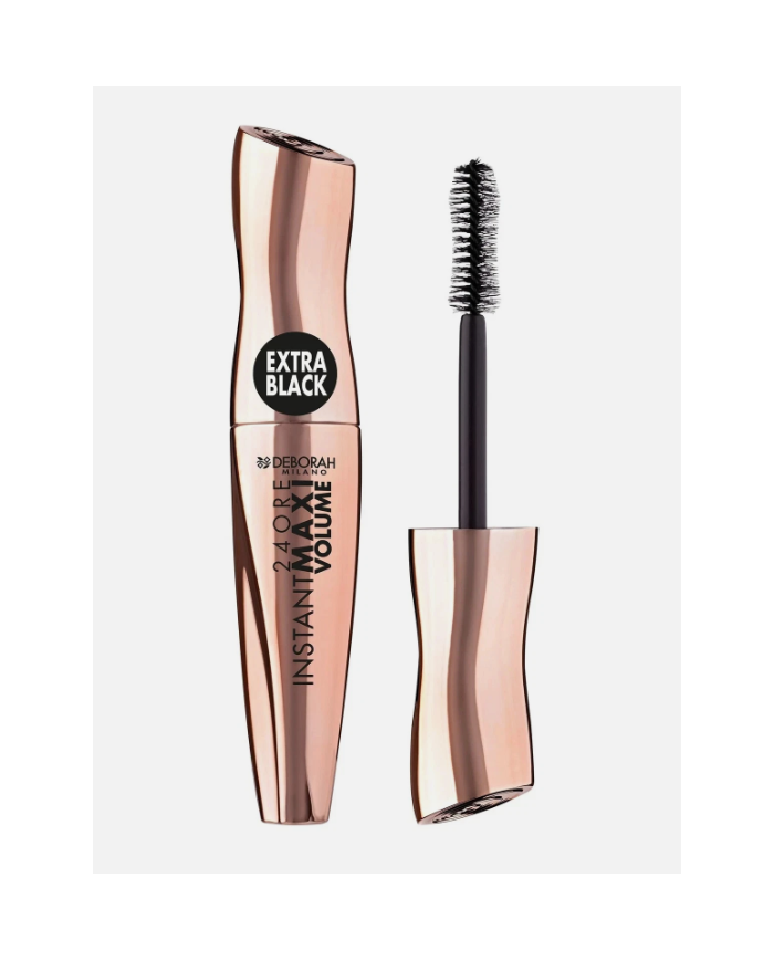 Deborah 24H Instant Wax Volume Extra Black Mascara Ciglia