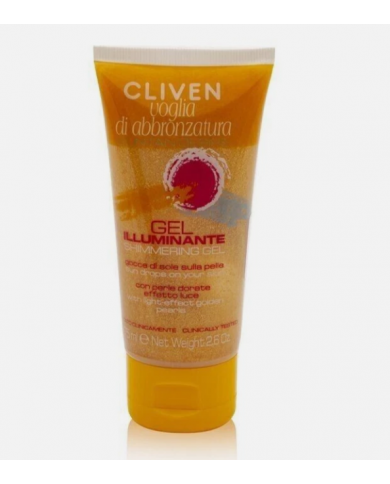 CLIVEN Gel Illuminante Corpo e Viso Perle Dorate Effetto Luminoso Idratante