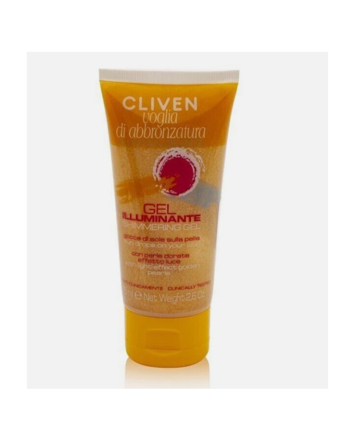 CLIVEN Gel Illuminante Corpo e Viso Perle Dorate Effetto Luminoso Idratante