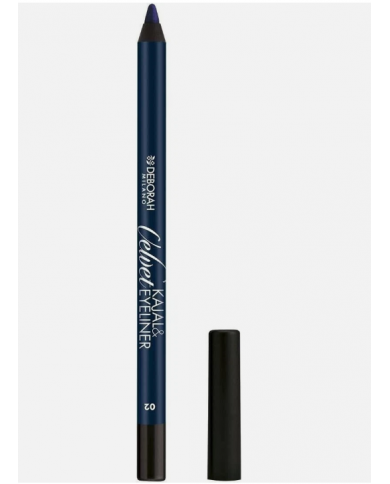 Deborah Velvet Kajal & Eyeliner N 02 Blue water matita occhi resistente morbida