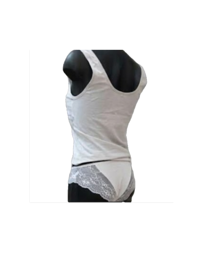 Magic Dream Completo Intimo Donna Canotta e Slip Bianco Articolo 8428 Taglia L