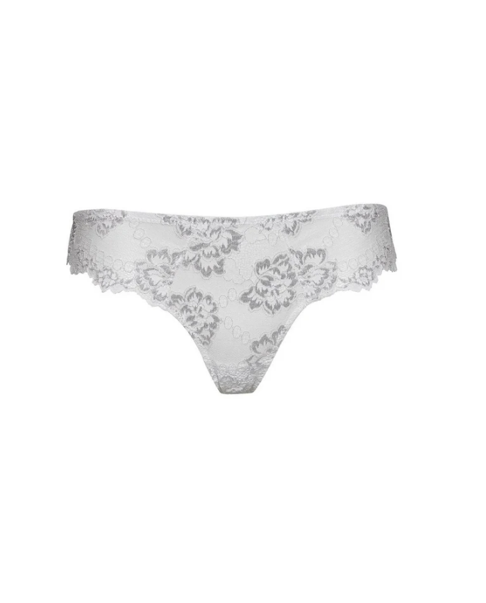 LORMAR Brasiliano Intimo Donna Bianco Pizzo Elegante Prestige Tg 2 M