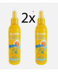 CLIVEN Solare Bipacco 2x200ml Spray Vapo Protezione 6 Mare Piscina Montagna