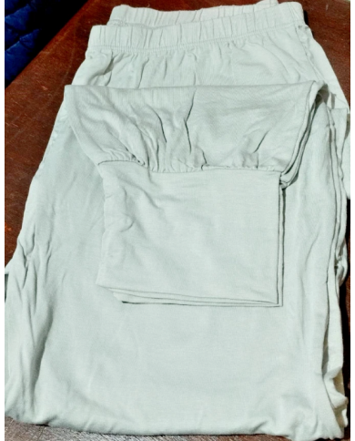 Lormar Pigiama Donna Silver Grigio Argento Caldo Cotone Articolo 65374P