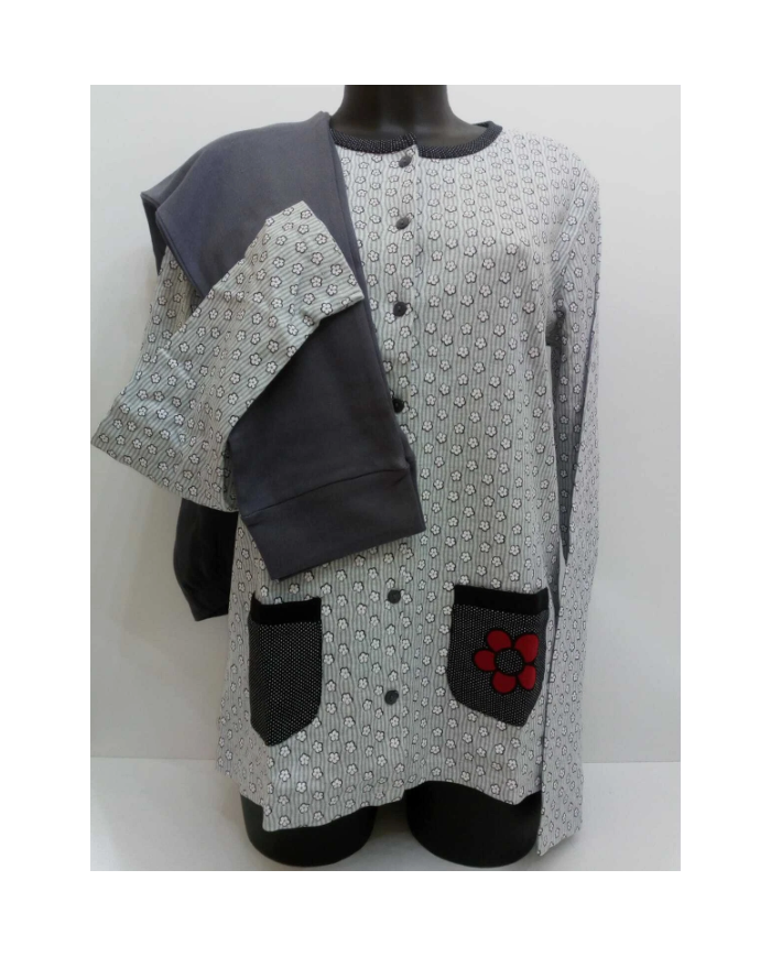 Dolcissime Pigiama Donna Lungo Caldo Cotone Punto Milano Completo Invernale