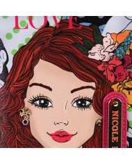 Nicole Lee Sugar Day Portafoglio LOVE YOUR LOOK RFID Portamonete Wristlet Donna