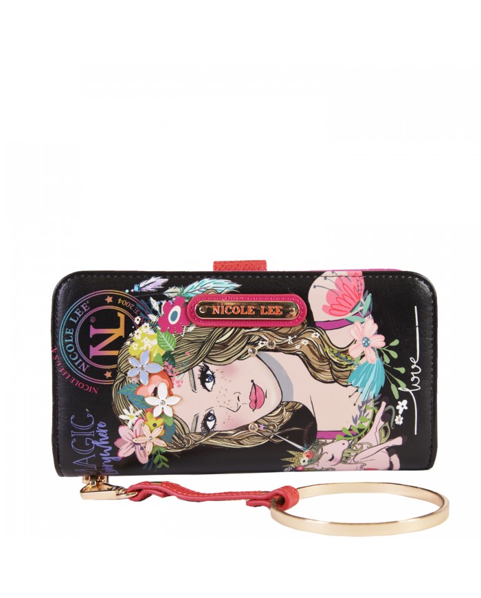 Nicole Lee Sugar Day Portafoglio LOVE YOUR LOOK RFID Portamonete Wristlet Donna 191680194872