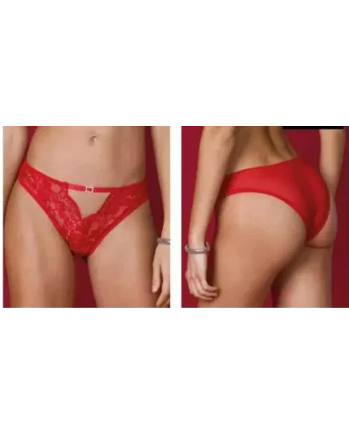 Jadea Slip Brasiliana Donna Colore Rosso Elegante Intimo Femminile Taglia 4