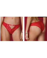 Jadea Slip Brasiliana Donna Colore Rosso Elegante Intimo Femminile Taglia 4