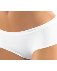 BELLISSIMA Shortino Donna Bianco Vita Bassa Seamless Microfibra