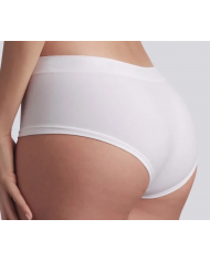 BELLISSIMA Shortino Donna Bianco Vita Bassa Seamless Microfibra