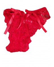 Brasiliana mutanda perizoma femminile in pizzo rosso della jadea varie taglie