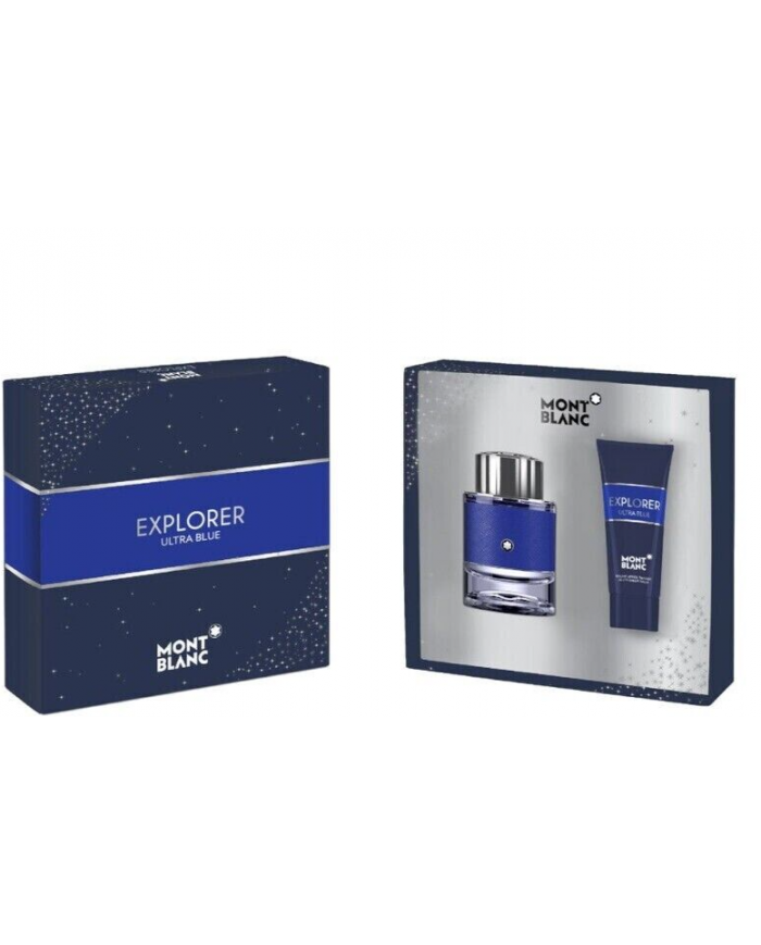 mont blanc explorer ultra blue profumati con  kit 60 ml  e gel Essenza luminosa