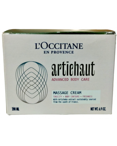 L'occitane crema corpo per massaggio tonificante e rinfrescante al carciofo