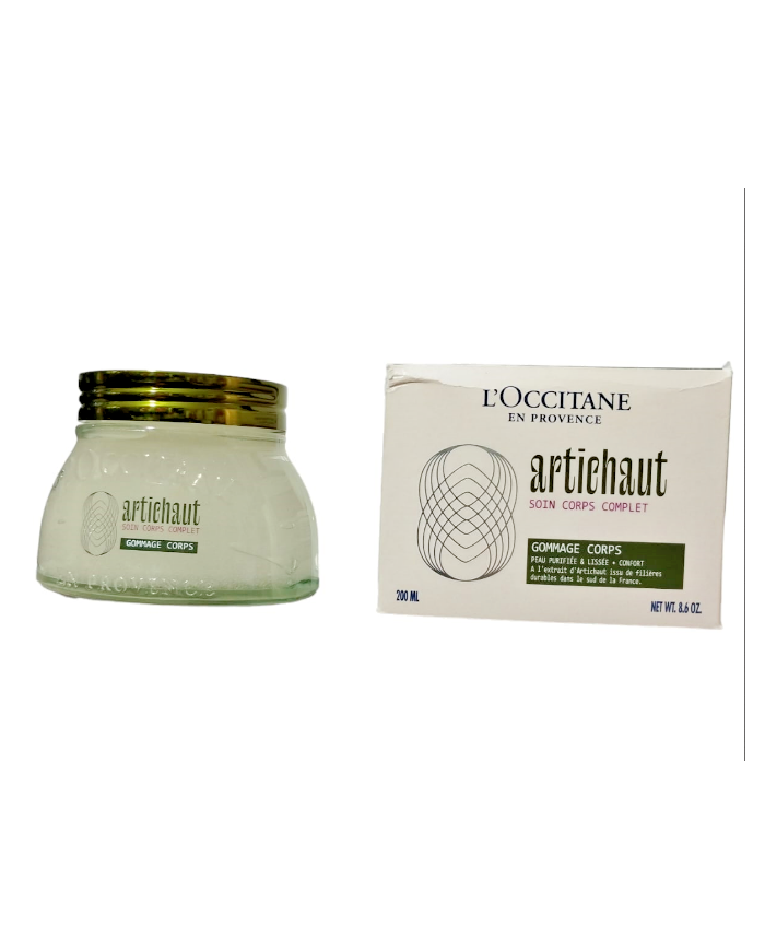 L'occitane en provence gommage body scrub corpo rinfrescante al carciofo