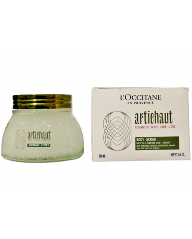 L'occitane en provence gommage body scrub corpo rinfrescante al carciofo