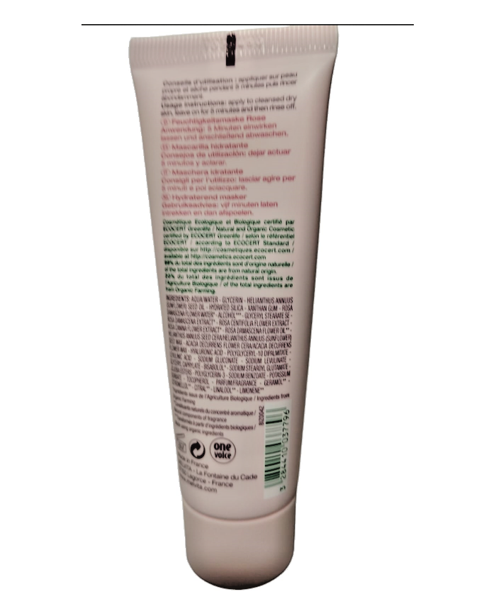 Masque hydratant désaltérant - Nectar de Roses Melvita 50ml idratante dissetante