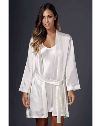 Kimono misura 2 Corto Sensuale e Morbido color seta anche per sposa Andra 862 /