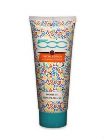 coccolati con fiat 500 shower gel unisex 200 ml agrumato fresco tenace vitale