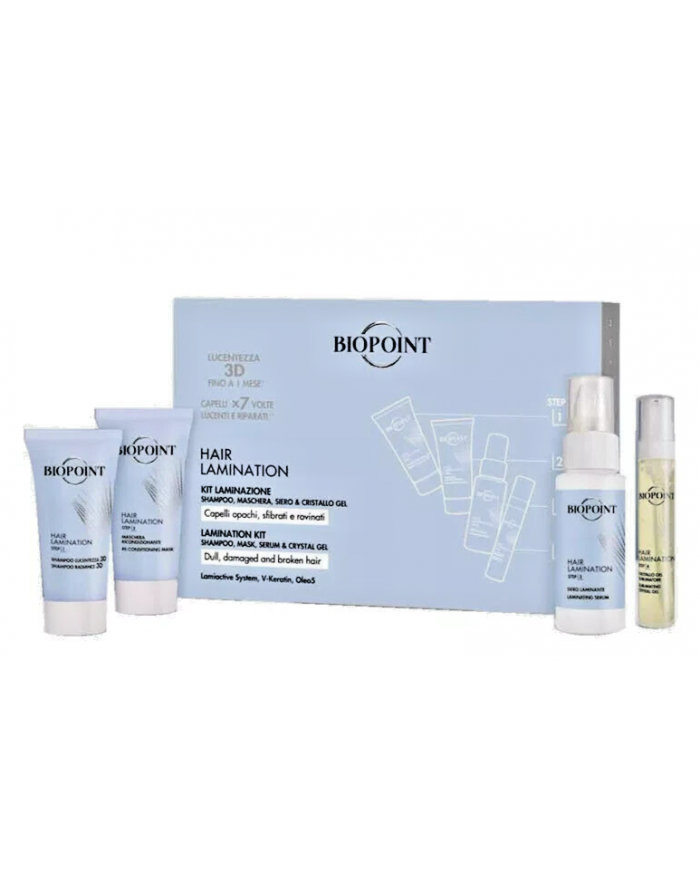 NUTRI E RIPARA  i TUOI CAPElli CON BIOPOINT KIT PROVA LAMINAZIONE 3D CON FIBRA