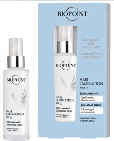 Biopoint Siero laminante 50 ml per capelli opachi sfibrati e rovinati